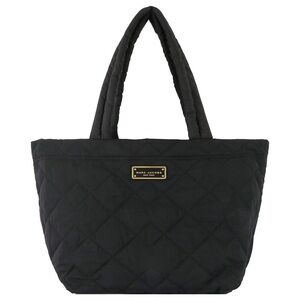 Marc Jacob's Medium Lightweight Black Quilted Tote Bag - Zipper Closure